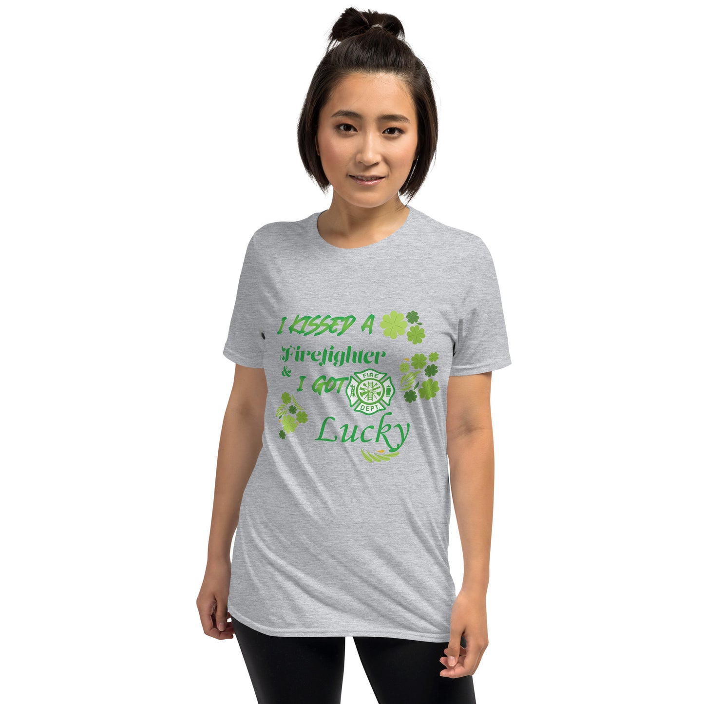 I kissed a Firefighter and Got Lucky Short-Sleeve Unisex T-Shirt