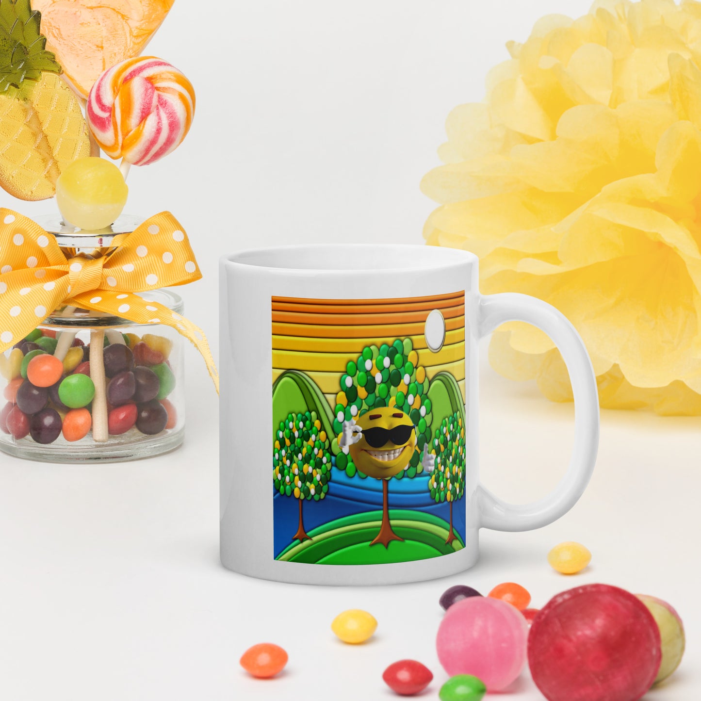 Fun In The Sun White Glossy Mug