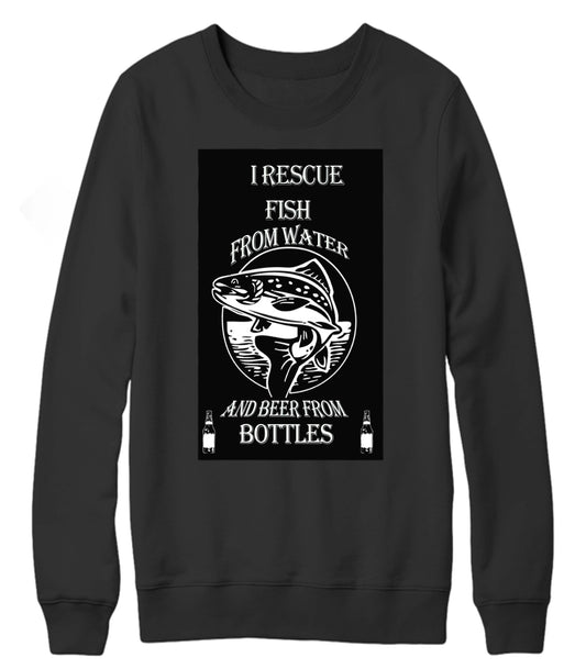 Beer and Fish Crewneck Fleece