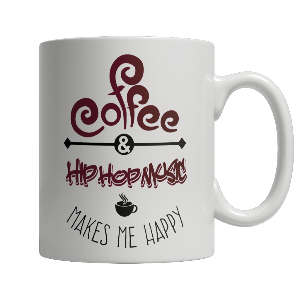 Limited Edition - Coffee and Hip Hop Music Makes Me Happy Mug