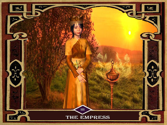 3 - The Empress Canvas Wall Art - Tarot Canvas Wall Art - One Panel