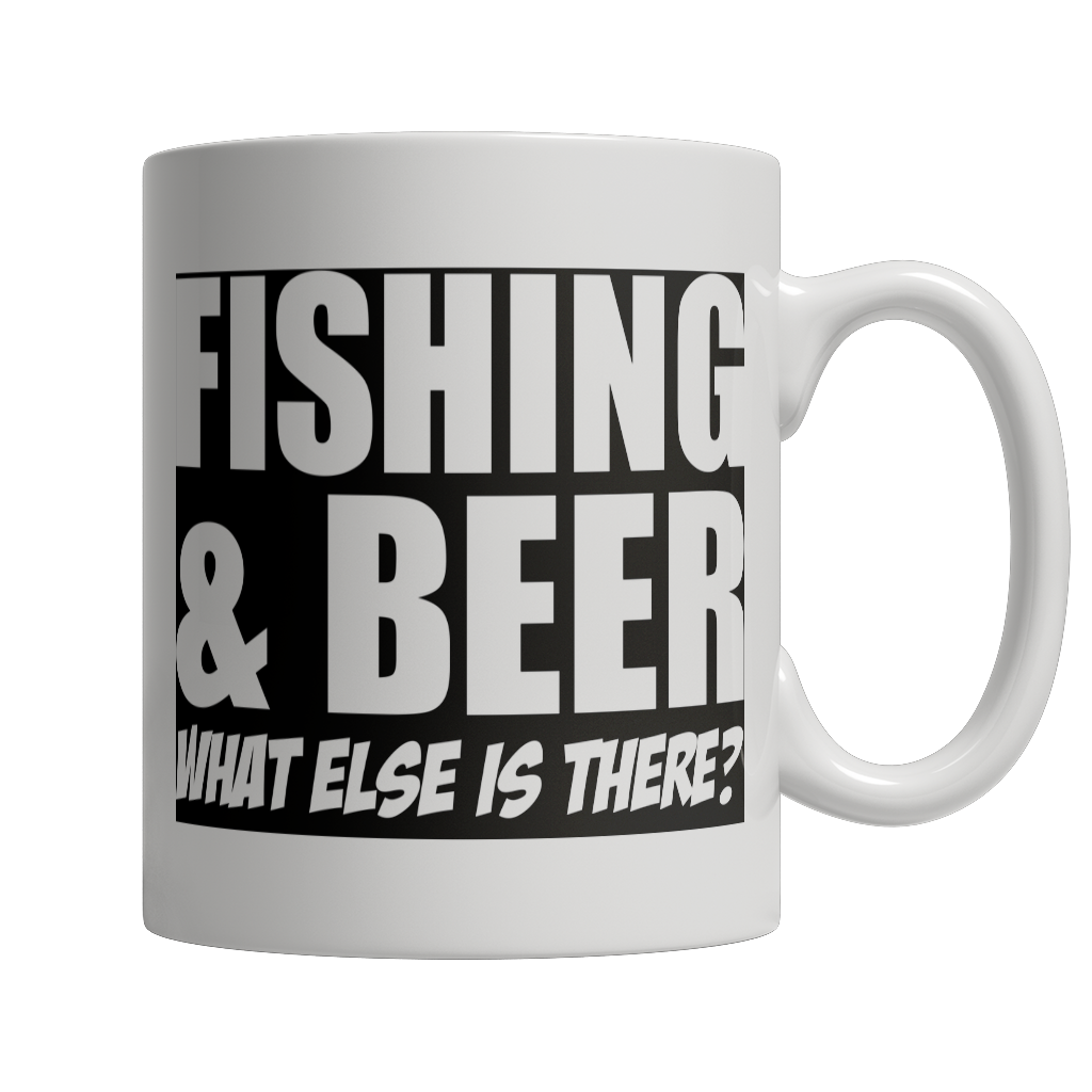 Limited Edition - Fishing and Beer What Else is There White Mug