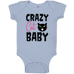Crazy Cat Baby Body Suit