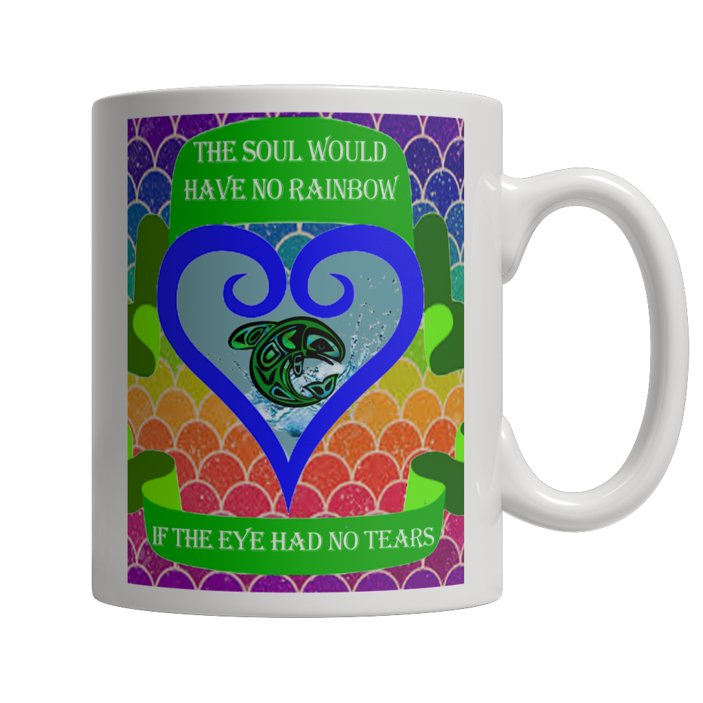 Rainbow Soul White Mug - Native American