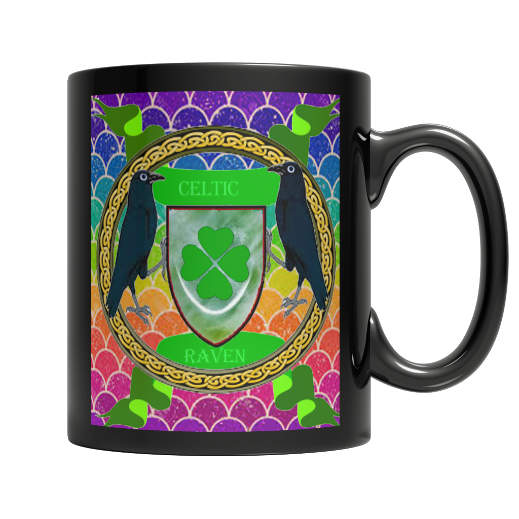 Celtic Raven Dark Mug
