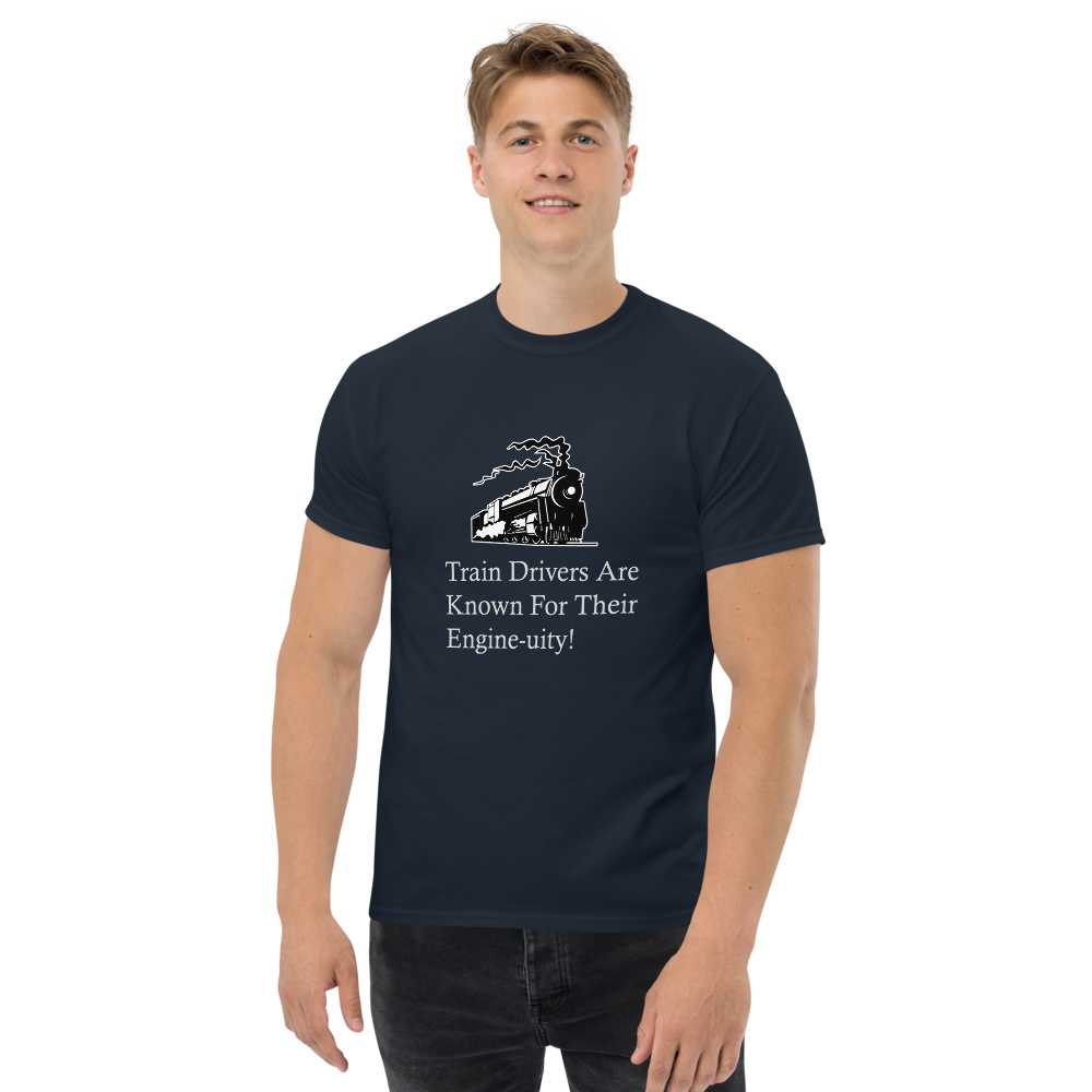 Train Drivers are Known for their Engine-uity Unisex T-Shirt