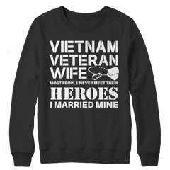 Limited Edition - Vietnam Veteran Wife Crewneck Fleece