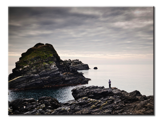 Rocky Coastline In Almunecar, Spain | Spanish Canvas Wall Art | Large Single Panel Wall Art