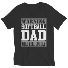 Limited Edition - Warning Softball Dad will Yell Loudly Shirt