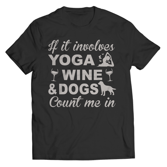 Yoga Wine Dogs Shirt