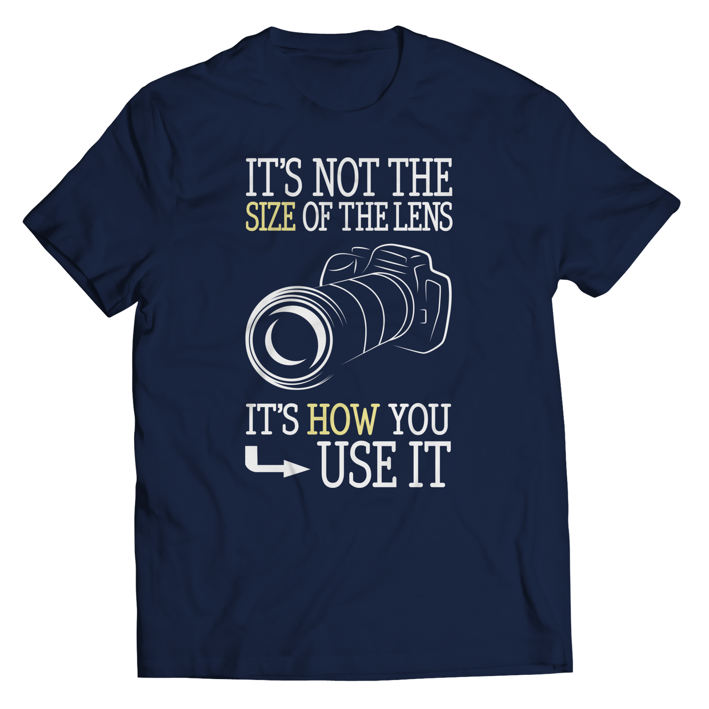 It's Not The Size Of The Lens But How You Use It Shirt