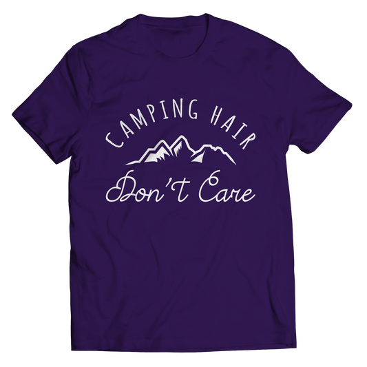 Camping Hair Don't Care Shirt Tee Shirt