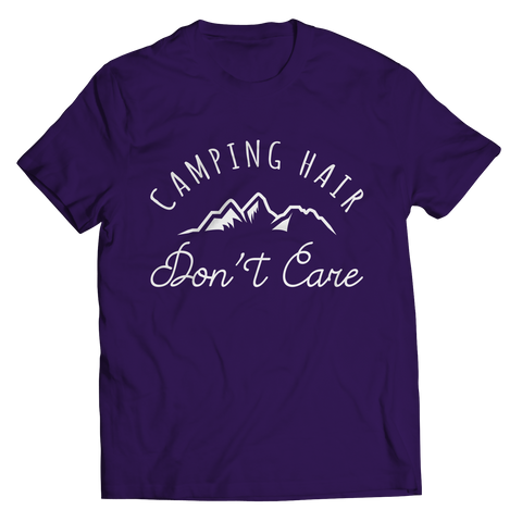 Camping Hair Don't Care Shirt Tee Shirt