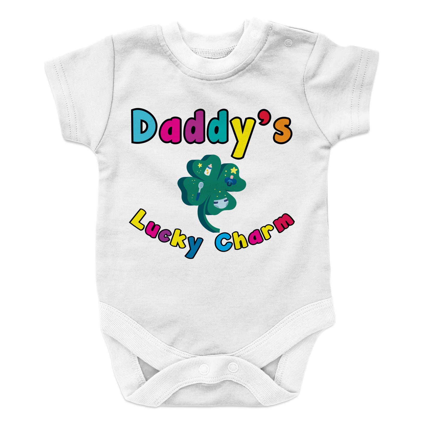 Daddy's Lucky -2 Baby Onesie
