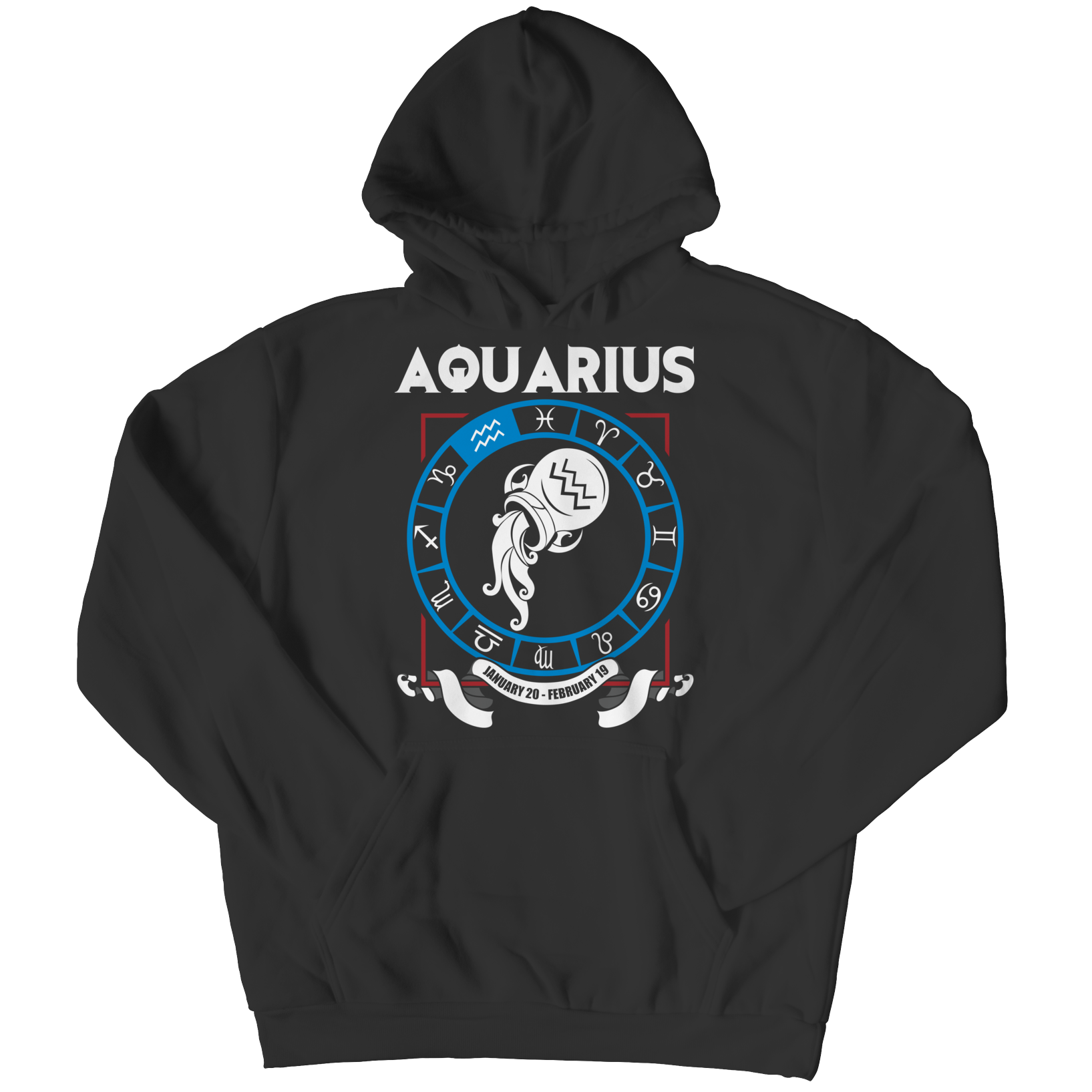 Aquarius Pullover Hoodie  - Zodiac Collection