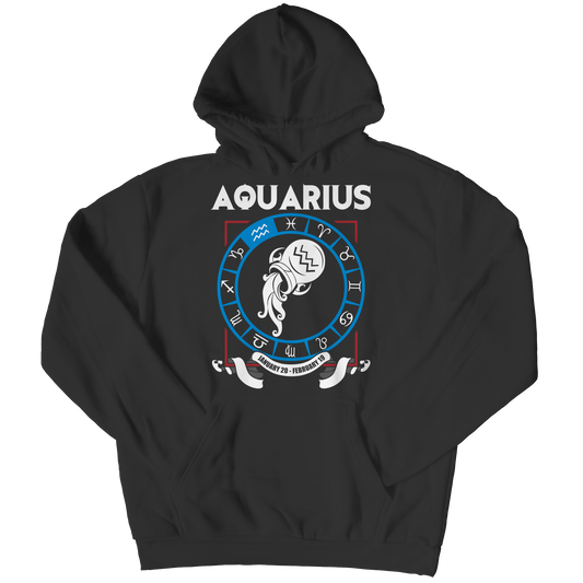 Aquarius Pullover Hoodie  - Zodiac Collection