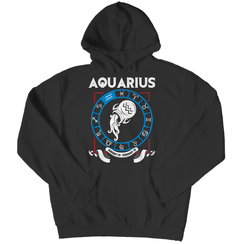 Aquarius Pullover Hoodie  - Zodiac Collection