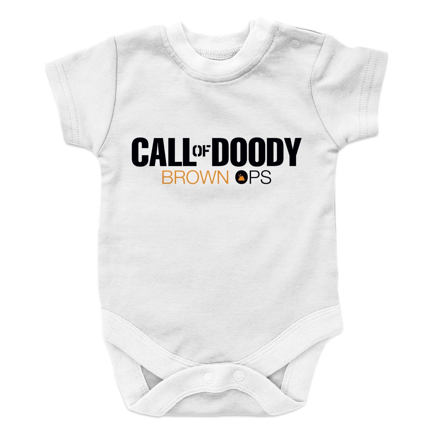 Call Of Doody Brown Ops Baby Onesie