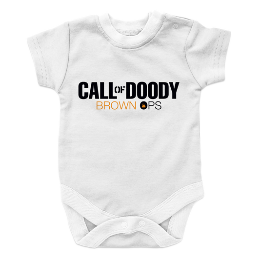 Call Of Doody Brown Ops Baby Onesie