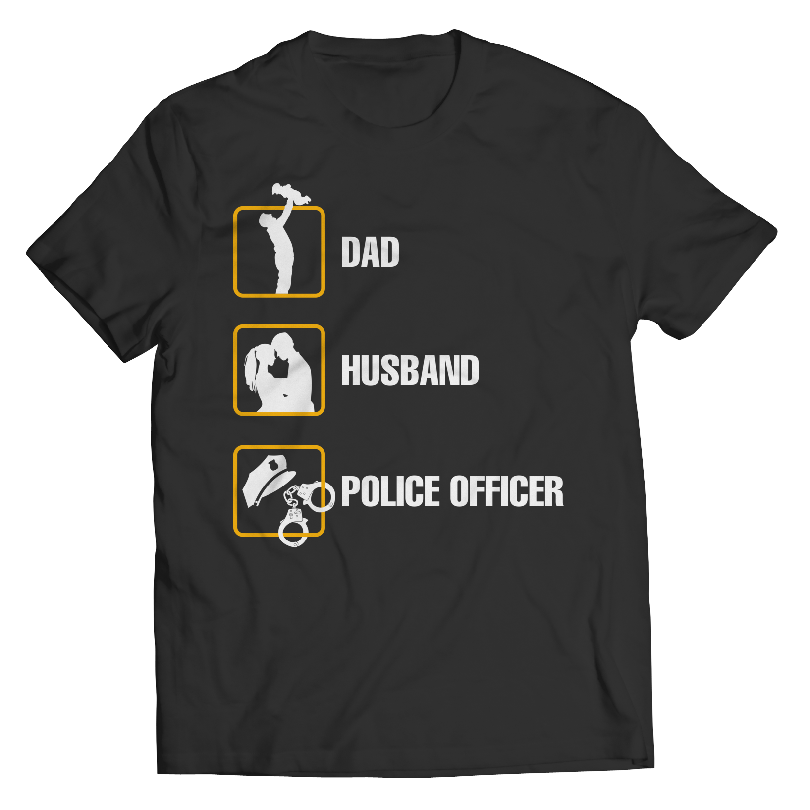 Dad Husband Police Officer Tee Shirt