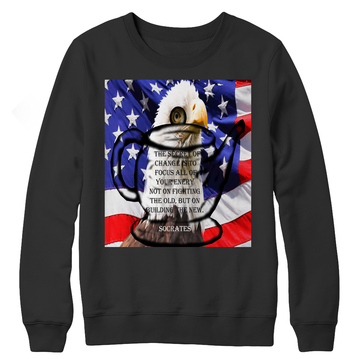 Limited Edition - Veterans Day - Teapot - Eagle - US Flag - Socrates Shirt