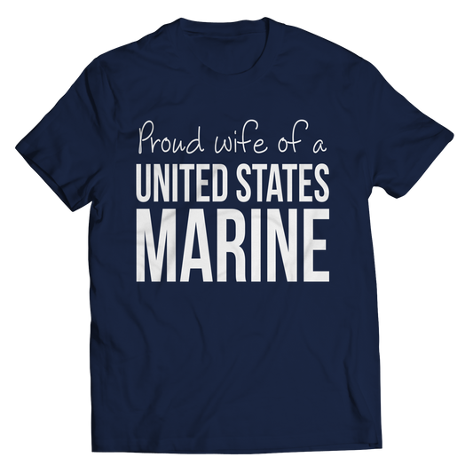 Proud Wife Of A United States Marine Shirt