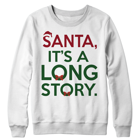 Santa Story Crewneck Sweat Shirt
