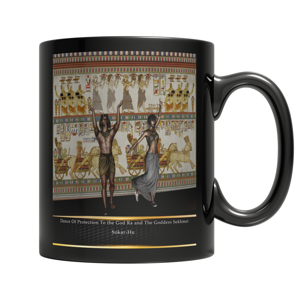Ancient Egyptian Dance Mug - Black