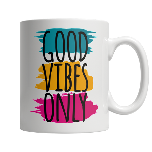Coffee Mug - Good Vibes Only White Mug