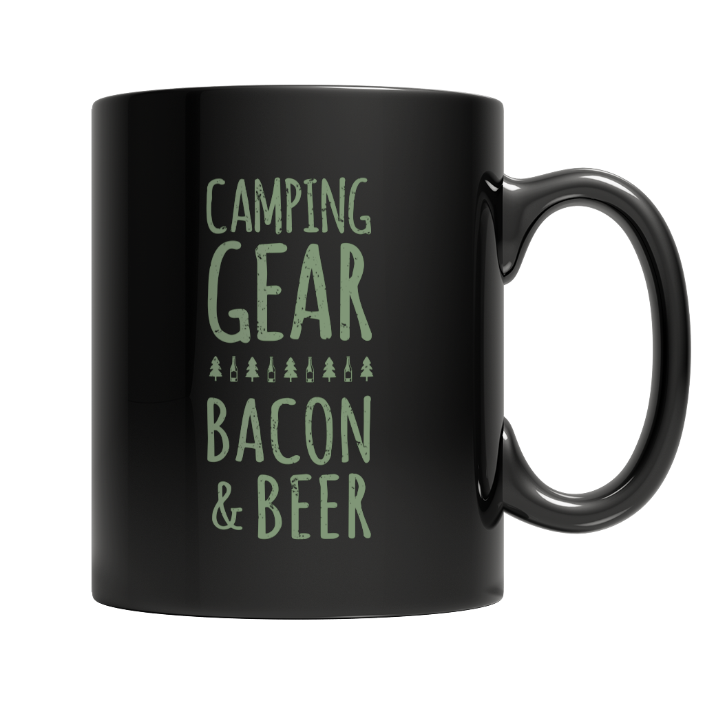 Camping Gear Bacon And Beer Mug