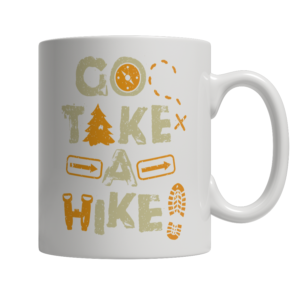 Go Take A Hike 11 oz  White Mug