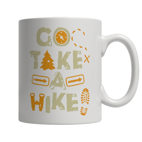 Go Take A Hike 11 oz  White Mug
