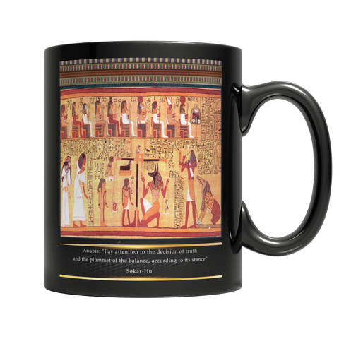 Ancient Egyptian Anubis Mug - Black