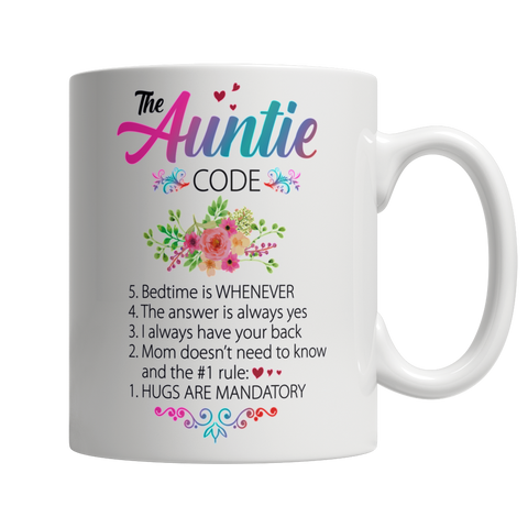 The Auntie Code - White Mug