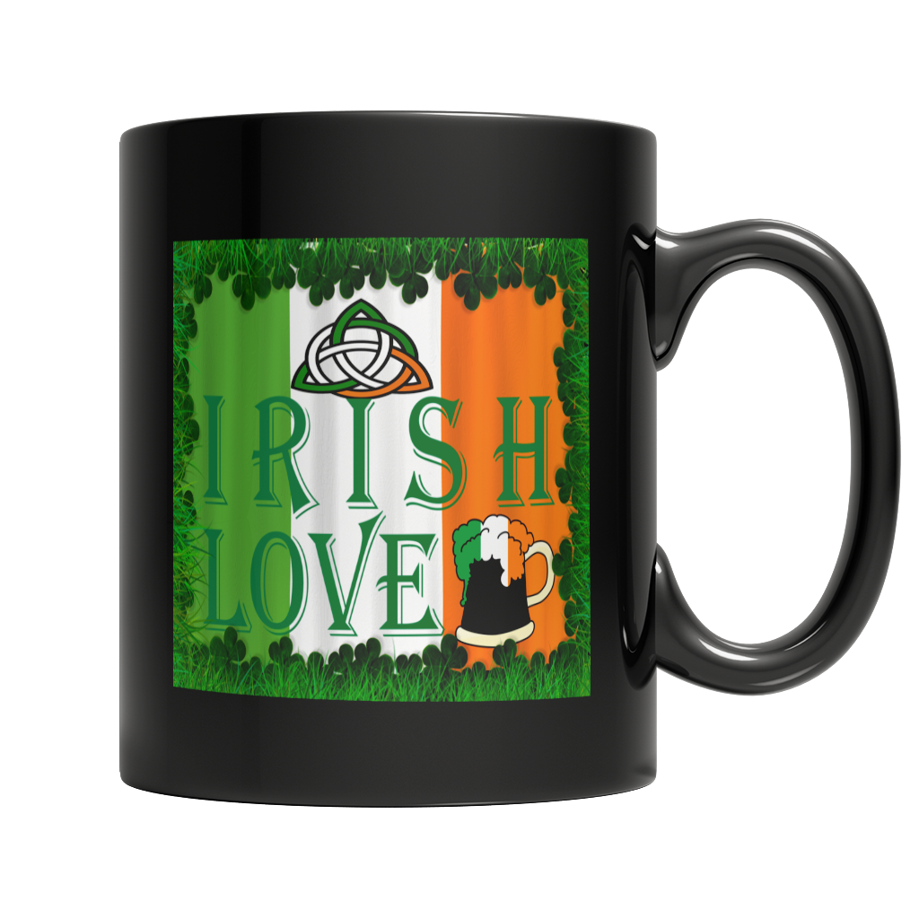 Irish Love - St. Patrick's Day Black Mug
