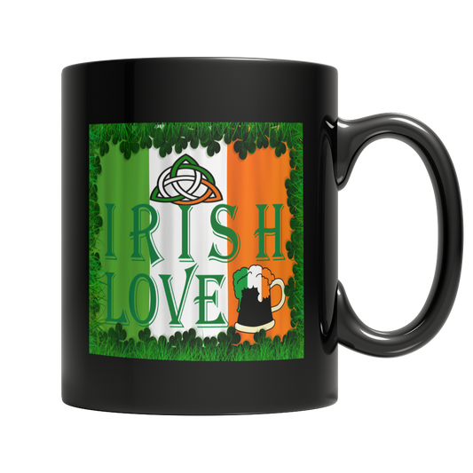 Irish Love - St. Patrick's Day Black Mug