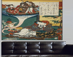 Yume no ukihashi, Floating Bridge of Dreams Canvas Wall Art - Large Single Panel